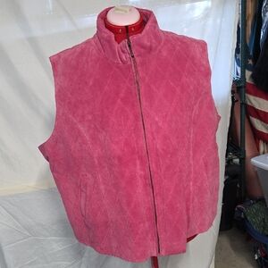 Jessica London Fuchsia Quilted Vest